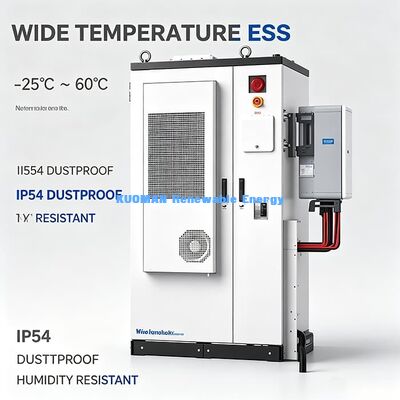 Global Certified All-in-One Commercial Solar ESS 107.52kWh 50kW Hybrid Inverter Factory Hotel Storage Unit