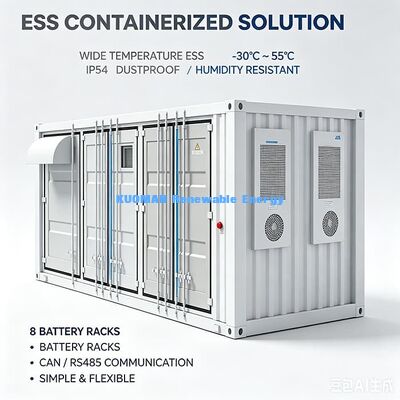 3.5Ton Containerized Energy Storage Unit 12192mm Size Large Capacity Industrial Battery ESS