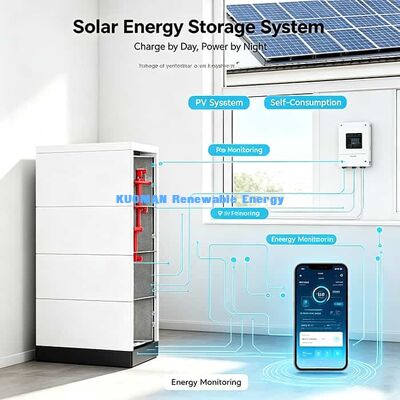 10-Year Warranty Expandable 48V LiFePO4 Stack Battery For Residential Solar Energy Backup