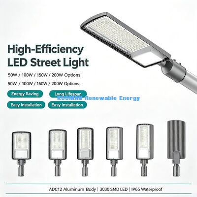 Linear DOB Input LED Street Light, Stable Performance Outdoor Street Lamp