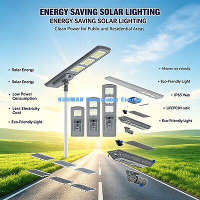 3000K-6000K CCT Solar Street Light 30W All-in-One Waterproof Solar Lamp for Outdoor Projects