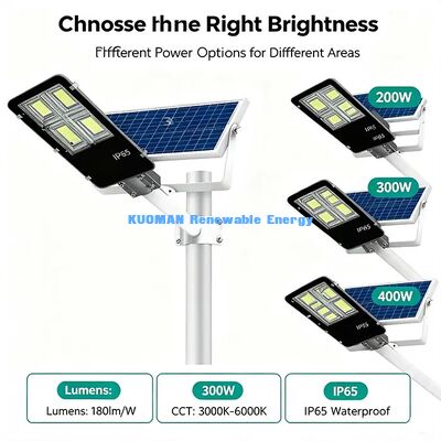 Low Failure Rate Solar Street Light 50000 Hours LED Chip Service Life