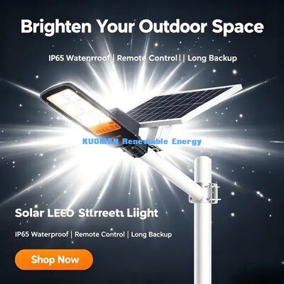 Die-Cast Aluminum Solar Street Light Durable Anti-Corrosion Outdoor Lamp