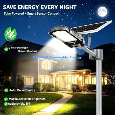 300-500 LED Solar Street Light IP65 Waterproof Motion Sensor Outdoor Yard Road Lamp