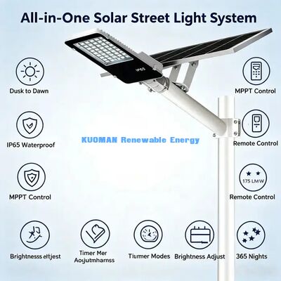 Anti Rust Aluminum Housing Solar Street Light Coastal Humid Area Use Light
