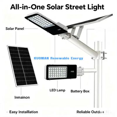 Solar Powered Highway Street Light Dusk Till Dawn Auto Working Village Lamp