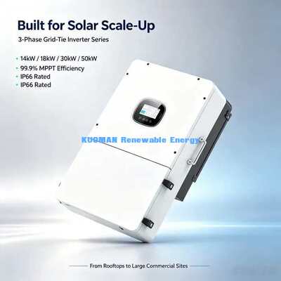 40-60V Lithium Lead Acid Battery Compatible 3 Phase Hybrid Solar Inverter 14kW