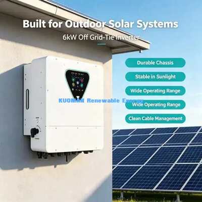 6KW IP65 Waterproof Hybrid Solar Hybrid Inverter 2 MPPT Parallel Up To 6 Units