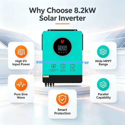 All-in-One 8.2kW Solar Hybrid Inverter Charger Grid-Tie & Standalone Operation