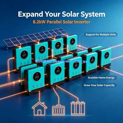 8200VA MPPT Solar Hybrid Inverter Dual Load Output Home Solar Backup System