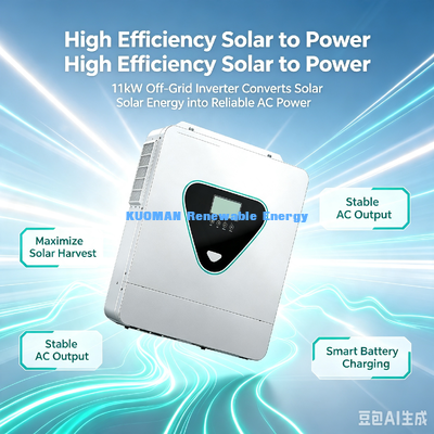 High Efficiency 11KW Off Grid Solar Inverter 96% Peak Efficiency Home Solar Backup Power