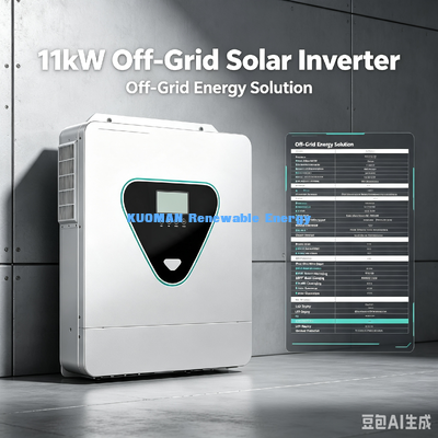 Off Grid 11KW Solar Inverter Surge Power 22000VA Pure Sine Wave For Off-Grid Households