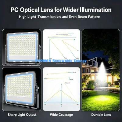 High Efficiency Solar Panel Courtyard Light 8-12H Long Working Outdoor Waterproof LED Lamp
