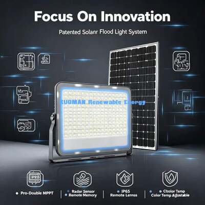 Long Lasting Lithium Battery Solar Courtyard Light Rainy Days Backup Outdoor Garden Lamp