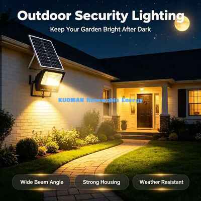 Die-cast Aluminum Solar Flood Light Long Lasting Outdoor Garden Security Light