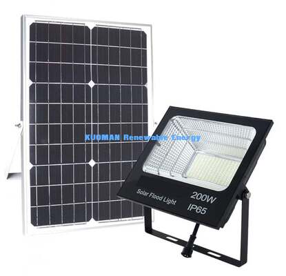 Durable Brand Lithium Battery Solar Flood Light All Weather Outdoor Use