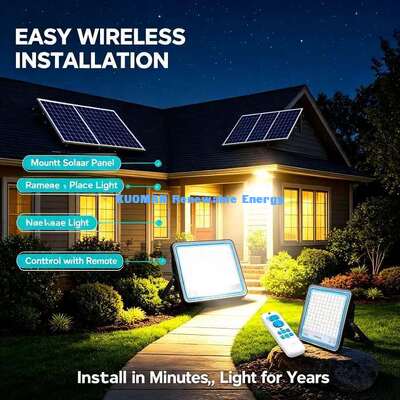 Anti-Aging ABS Solar Garden Lights Intelligent Light Control LED Courtyard Security Landscape Lighting