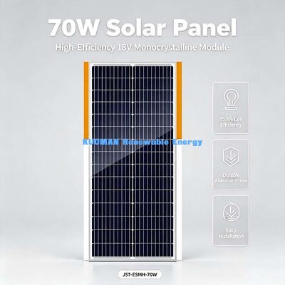 Durable 70W Monocrystalline Solar Panel High Mechanical Load Capacity Farm Water Pump Solar Power Unit