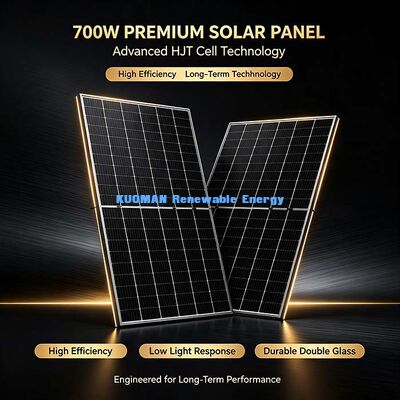 Utility‑Farm 700‑Watt Bifacial Solar Panel, 132‑Cell HJT High‑Efficiency PV Panel