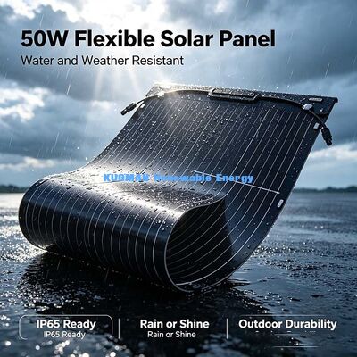 50W Long‑Lifespan Flexible Foldable Solar Panel, Low Power‑Attenuation Solar Module for Marine & RV Off‑Grid Use