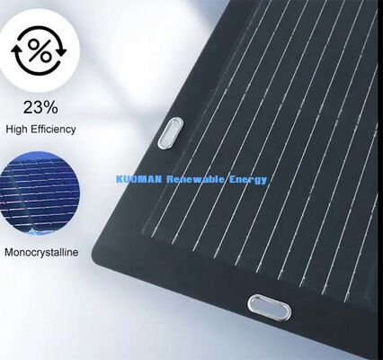 105W Flexible Solar Charger Panel, Waterproof IP68 Junction‑Box Solar Panel for 12V Battery Charging