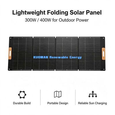 300‑400W Collapsible Solar Panel, High‑Efficiency 22%+ Solar Charger for Portable Power Station