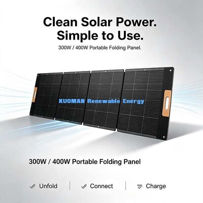 Portable Foldable 300W Solar Panel Charger, Off‑Grid Solar Power for Camping, Hiking & Van Life