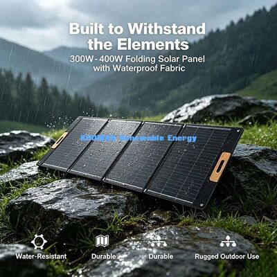400W Foldable Waterproof Solar Charger, Portable Off‑Grid Solar Panel for Motorhome & Overlanding
