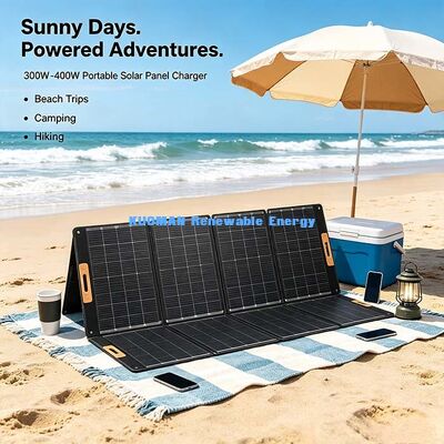 Lightweight 300‑Watt ETFE Foldable Solar Panel, Outdoor Portable Solar Charger for Power Stations
