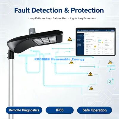 Waterproof IP65 LoRaWAN Smart Street Lamp, Lightning Protection, Harsh Outdoor Environment Use