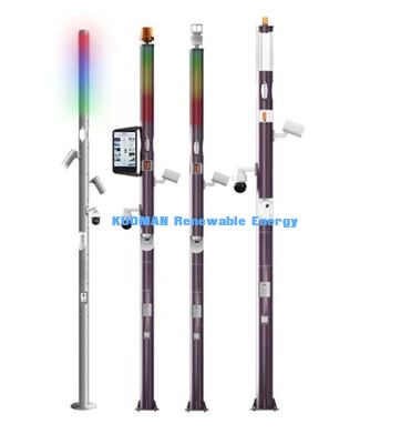 Outdoor LED Smart Pole with Camera, WiFi, SOS and Public Lighting