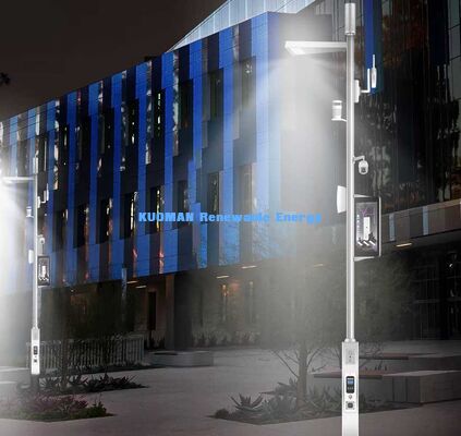 High‑Quality Smart City Smart Pole, Intelligent Street Light Pole with LED Display & Public Broadcasting Speaker