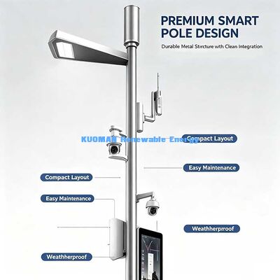 Industrial‑Grade Smart City Pole, Intelligent Multi‑Function Street Light with NB‑IoT, LoRa Communication Support