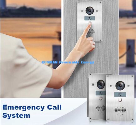 Outdoor Solar Smart Street Pole With Emergency Call Intercom, Security Camera & Smart LED Lighting