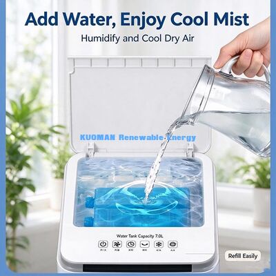 Portable Evaporative Air Cooler BL-205DLR 80W 7L Water Tank 4-in-1 Cooling Fan with Remote Control