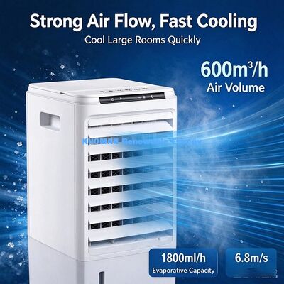 Evaporative Air Cooler with Ice Boxes, Mobile Cooling Fan Humidifier for Hot Dry Climate